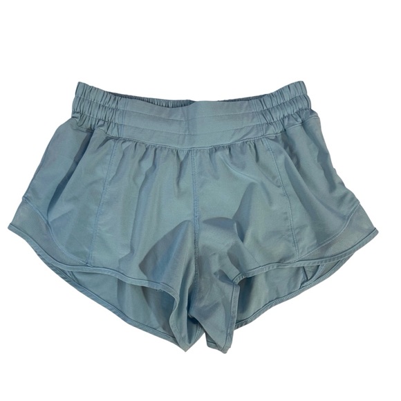 lululemon athletica Pants - ❌❌Lululemon Size 4 Light Blue Hotty Hot Shorts 4” Inseam Lined Gym Yoga Athletic